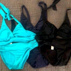 Three Athleta Bikinis